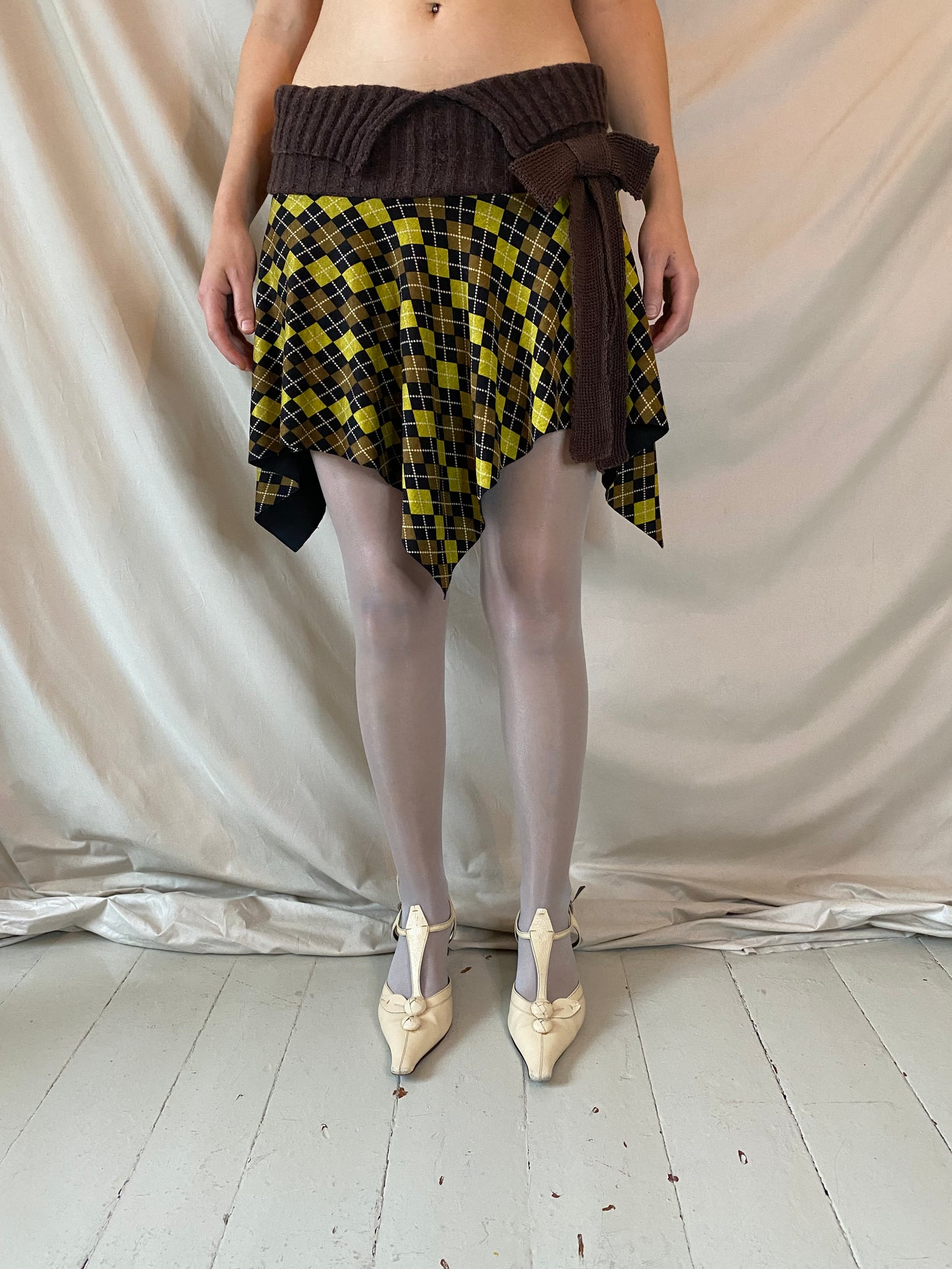 Argyle Knit Skirt