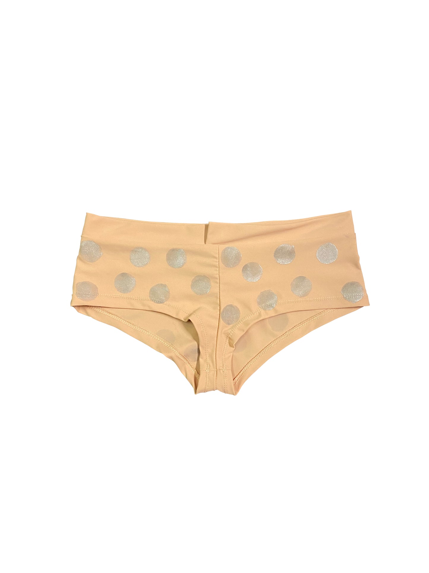 Silver Dotted Lycra Shorts