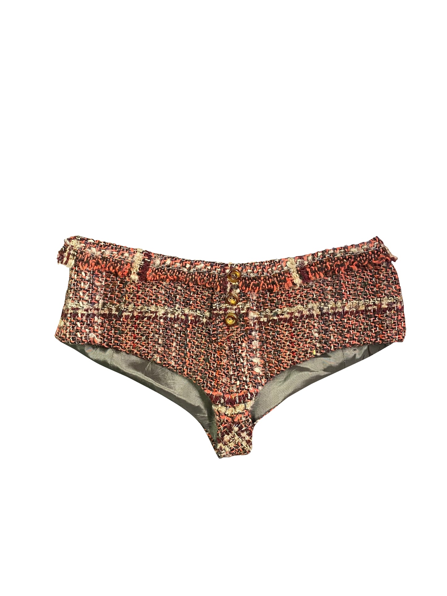 Tweed mini-shorts
