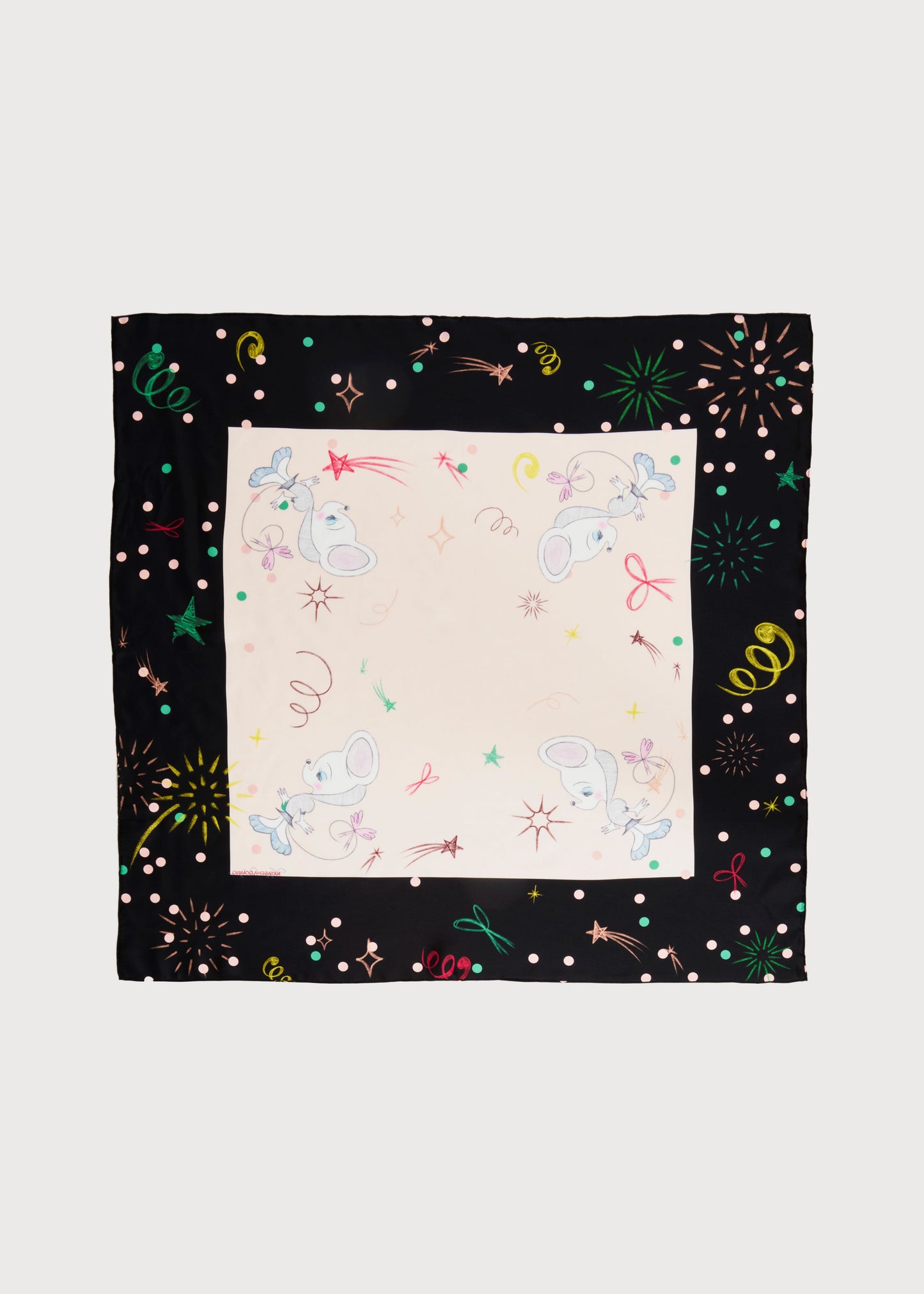 Busy Mouse Silk Scarf